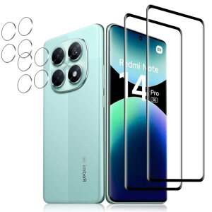�Ή� Redmi Note 14 Pro 5G �t�B�����ی�t�B���� 2��+ �J�����t�B����2�� �d�x9H Note 14 Pro+ ��U�h�~ �����x�^�b�` �\��t���ȒP Redmi Note 14 Plus �p�� �����K���X�t�B���� ��������