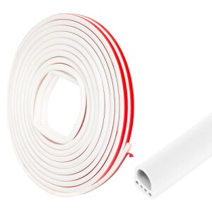 高密度シリコーンゴム素材 隙間テープ すきまテープ 隙間 室内ドアと窓を密封する 高い柔軟性シーリングストリップ 自己接着 気密 防音 防水 防風 保温 老化しにくい(14mm*12mm*6M、ホワ