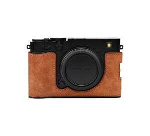 CLC handmade �Ή� FUJIFILM Fuji �x�m X-E5 ��p �J�����P�[�X �J�����J�o�[ �J�����o�b�O �{�v ���w���v�{��+���^���x�[�X�v���[�g (Matte Yellow Brown)