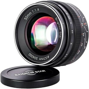 Brightin Star 50mm F1.4 ����a �W�������Y MF �P�œ_�����Y �p�i�\�j�b�N&�I�����p�X M43�}�E���g�ɑΉ� APS-C �~���[���X�p �p�i�\�j�b�N&�I�����p�X �J���� G7 GX85 GX9 G95 GH5 GH6 G100 G9 E-P1 E-P2 E-P3 E