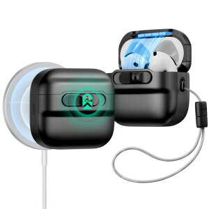 ESR AirPods 4P[X AirPods4(2024)(USB-C)Ή MagSafeΉ }OlbgWbN Xgbvth~یJo[ PulseV[Y ubN