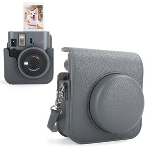 kinokoo mini 41 ケース Instax Mini 41 ケース インスタントMini 41 PUレザーカバー Mini 41レトロPUレザー カメラケース Fuji Instax Mini 41用 写真ポケット付き 調節可能なショルダーストラップ付き フ