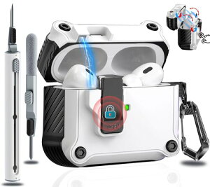 OJBSEN AirPods Pro/Pro2 �P�[�X (2023/2022/2019) AirPods Pro ��1����/��2���� �P�[�X ���S���b�N�t�� �����{�^�� �n�[�h TPU �����[�ۂ��� �v���J�o�[ �G�A�[�|�b�Y�v���J�o�[ �C���z���|������t�� Mag