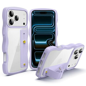 iPhone 17 Pro Max �p �P�[�X �N���A �X�^���h�@�\ �A�C�t�H�� 17 Pro Max �p �X�}�z�P�[�X �O�[�O�� �ϏՌ� �J�o�[ ���� �y�� ���^ ������� �l�C �X�g���b�v�z�[�� (�p�[�v��)
