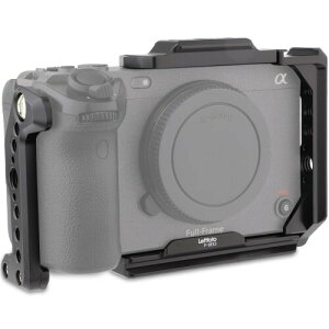 LEFTFOTO FX3 / FX30 ハーフカメラケージ 取り外し可能なトップNATOレール付き - モジュラーデザイン カメラ保護フレームリグ Arcaベース付き Sony FX3 FX30 オリジナルXLRハンドル DJI RSジンバルに