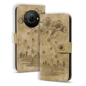 Torske Aquos R8 Pro �P�[�X �蒠�^ �A�N�I�X R8 Pro �P�[�X �蒠�^ �A�N�I�X SH-51D �P�[�X �����畿 Aquos R8 �v�� �J�o�[ SH-51D �蒠�^�P�[�X ���G�f�U�C�� ���B���e�[�W�J���[ ���K�Ȏ��� ���z�^ Aq