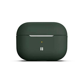 AirPods Pro ケース シリコン 薄型 シンプル カバー 衝撃 吸収 傷防止 ( Casestudi/エアーポッズ プロ / MWP22J/A ) (Green)