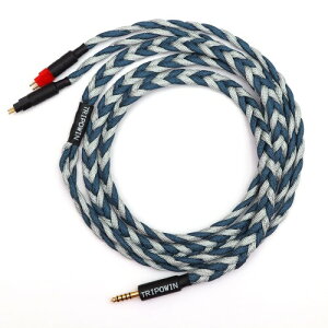 TRIPOWIN GranVia �X�e���I�n�C�G���h�I�[�f�B�I�w�b�h�z���A�b�v�O���[�h�P�[�u�� (4.4mm�v���O, HD650�R�l�N�^�[, 2m(6.5Ft)-�O���[)