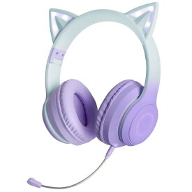 GHDVOP 猫耳ヘッドホン Bluetooth5.1 ねこみみ ヘッドフォン ワイヤレスヘッドフォン 有線無線兼用 LED付き キラキラ 虹色変換 マイク付き 日本語取扱説明書付き 折りたたみ 携帯便利 猫耳ヘ