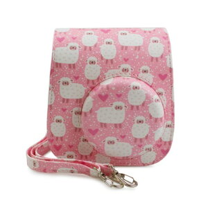 kinokoo �`�F�L�P�[�X,fuji�`�F�Linstax mini12/mini11/MINI8/mini8+/mini9�P�[�X instax mini11/mini 9/mini8/mini8+�J�����o�b�O�`�F�L�ی�P�[�X �V�����_�[�X�g���b�v�t�� PU���U�[�iSHEEP�j