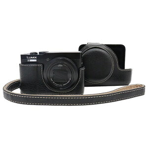 VOVMOEYA Panasonic Lumix DC-TZ99�p�P�[�X - Lumix TZ99/ZS99�P�[�X�pPU���U�[���h�~�J�o�[�A���O���\�ȕی�J�o�[�t���A���߉\�ȃV�����_�[�X�g���b�v�t��, �u���b�N