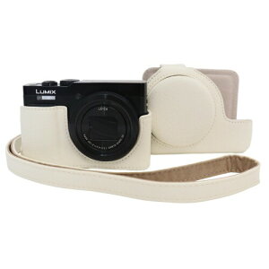 VOVMOEYA Panasonic Lumix DC-TZ99�p�P�[�X - Lumix TZ99/ZS99�P�[�X�pPU���U�[���h�~�J�o�[�A���O���\�ȕی�J�o�[�t���A���߉\�ȃV�����_�[�X�g���b�v�t��, �z���C�g