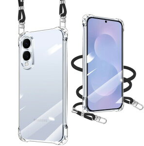 Samsung Galaxy S25 Edge �P�[�X �N���A �M�����N�V�[S25 Edge �X�}�z�P�[�X �J�o�[ �g�уJ�o�[ �ϏՌ� �S�ʕی� �X�}�z�P�[�X �X�g���b�v�t�� ���|�� �΂߂��� ��|���P�[�X ����TPU �����Y�ی�