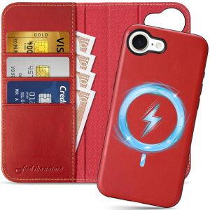 SHIELDON iPhone 16eΉ蒠^P[X 2in1 {v OR gуJo[ Ռz J[h[ uX^h@\ }Olbg (RFIDubLO) Sʕی ACz16eΉ X}z