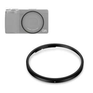 JJC GN-3 �ی샊���O ���R�[ Ricoh GR IV GR4 GR IV HDF GR IV Monochrome �ɑΉ� Ricoh GN-3 �݊� �����Y�f�R���[�V���������O �����O�L���b�v �A���~�j�E������ �u���b�N