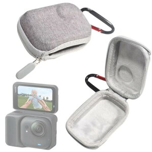 Insta360 Go Ultra �Ή� �J�����o�b�O �ی�P�[�X ���[�o�b�O �~�j�ی�J�o�[ �y�� �h�o ���h�~ �J���r�i�t�� �����^�тɕ֗� (Gray)