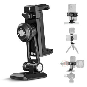 NEEWER �X�}�z�O�r�}�E���g�A�_�v�^�[ �A���~���X�}�z�z���_�[�N�����v �R�[���h�V���[�t�� 1/43/8�X���b�h Arca�^�C�v�x�[�X 270°��] 180°�X�� iPhone 14 13 Pro Max Mini X Xs Galaxy S23�ɑΉ� SP-02