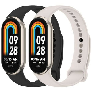 (Vancle) for Xiaomi Mi Band 10 �����o���h Miband 9/8 �����o���h, �ւ��x���g �_�炩���V���R�� �����x���g ���߉\ 2�p�b�N 08