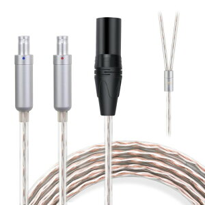 okcsc JBX �w�b�h�z���P�[�u�� HD800 ���P�[�u�� �C���z���E�w�b�h�z���p SENNHEISER�p HD800S�EHD820�ED1000�ɓK�� OFC 4�c ����1.5m 4Pin XLR