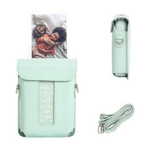 VOVMOEYA For Fujifilm Instax Mini Link 3 �X�}�z�v�����^�[�A�`�F�L link3���[�o�b�O FUJI Link 3 �ی�J�o�[ PU���U�[ �S�ʕی� �}�C�N���t�@�C�o�[�C���i�[ ���߉\�ȃV�����_�[�X�g���b�v�t�� �֗�