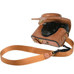 Canon PowerShot SX720 HS SX730 HS SX740 HS �p �J�����P�[�X PU ���U�[ BEADY �p���[�V���b�g PowerShot SX720/SX730/SX740 HS �p �ی�J�o�[ �V�����_�[ �X�g���b�v�t�� ���C�g�u���E��