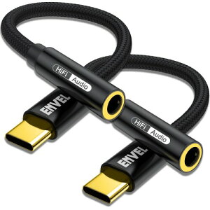 ENVEL USB C - 3.5mm wbhzWbNA_v^[ 2pbN Type-C - Aux I[fBIP[u iPhone 15 Pro Max Samsung Galaxy S23 S22 Tab S9 S8 S7 iPad Pro 2022 2021 Google Pixel 7 6ɑΉ