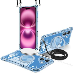 iPhone 16 PlUS p P[X NA cΉ 360°]X^h O }Olbg MagSafeΉ CX[d | ΂߂ |P[X  tpu bLH ϏՌ ԍڃz_[ 
