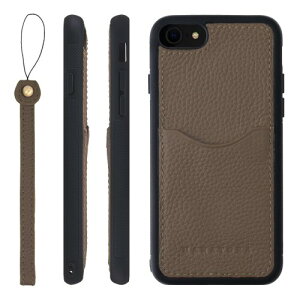 HANATORA for iPhone 8 7 SE3 SE2 (��3���� ��2����) �P�[�X �{�v �ϏՌ� �o���p�[�^ �X�}�z�P�[�X �X�}�z �X�g���b�v �t�� �V�������N���U�[ �M�t�g �g�[�v CPGGZ-8SE-Taupe