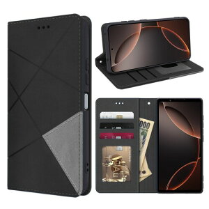 fagazzfu Sony Xperia 10 vi �P�[�X �蒠�^ �S�ʕی� �J�[�h���[ �G�N�X�y���A 10vi �X�}�z�P�[�X �J�[�h���[ �X�^���h�@�\�t�� ���z�^ �������ւ肠 10vi SO-52E SOG14 XQ-ES44 �g�уJ�o�[ ���U�[ ���b�v