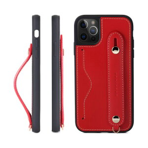 HANATORA for iPhone 12 12Pro �P�[�X �{�v �ϏՌ� �w�ʃx���g �X�g���b�v�����O �X�}�z�P�[�X �X�}�z �X�^���h�@�\ �l�b�N�X�g���b�v �t�� �C�^���A�����U�[ �M�t�g ���b�h CGH-12Pro-Red