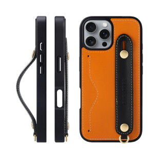 HANATORA for iPhone 16ProMax �P�[�X �{�v �ϏՌ� �w�ʃx���g �X�g���b�v�����O �X�}�z�P�[�X �X�}�z �X�^���h�@�\ �l�b�N�X�g���b�v �t�� �C�^���A�����U�[ �M�t�g �I�����W+�u���b�N CGH-16ProMax