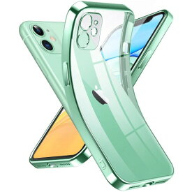Supdeal クリスタル クリアな電話ケース対応iPhone 11，(カメラレンズ保護)(シリコン高精細透明)(黄変しない)(極薄でソフトな素肌感覚)(耐衝撃)アイフォン 11 スマホカバー衝突防止エアバッ