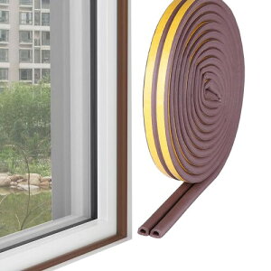 隙間テープ すきま風防止テープ 防音パッキン すきまテープ 隙間パッキン ドア D型 厚さ6mm×幅9mm×長さ6m シールテープ 騒音軽減 気密性UP 幅調整可能 取付簡単 防音 花粉防止 防風 防虫