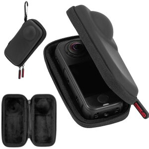 Insta360 X4 Air �Ή� �~�j ���[�P�[�X PU �h�� ���[�o�b�O �~�j�L�������O�P�[�X �ی� �P�[�X �����h�~ �J���r�i�t�� �����^�ѕ֗� �ϏՌ� �h�o