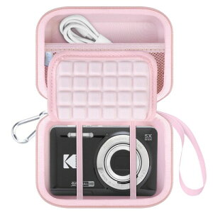 Lacdo �J�����L�������O�P�[�X �J�����p KODAK PIXPRO FZ55/FZ45/FZ53/FZ43 16MP�f�W�^���J�����A�r�f�IVlogging�J�����̒�����Trave�܁A�ԑ܂͓d�r�A�P�[�u���A�������E�J�[�h�A�J�[�h�ǎ�葕�u�ɍ�