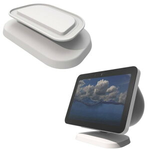 Echo Show 8 (��3����) �Ή� �f�X�N�X�^���h �y�f�X�^�� �p�x���߃X�^���h ���萫������ ��Ԑߖ� �������� (White)