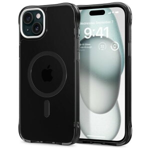 by Spigen iPhone 15 p P[X MagSafeΉ EgVA[  Xgbvz[t e ϋv ϏՌ Jی Qi[d قȂ ACtH 15 p Jo[ EgVA[RNV