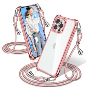 XIOYATY �p�� iPhone 16 Pro Max �P�[�X �N���A �V�����_�[ �ϏՌ� �A�C�t�H��16 Pro Max �J�o�[ ���� �N���X�{�f�B�V�����_�[ �d�C���b�L���H �t�@�b�V�����݌v �������� TPU�X�}�z �|�[�^�u�� ��