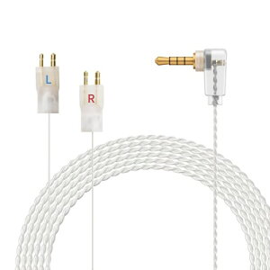 OKCSC Aurora �C���z���P�[�u�� FitEar�p �����P�[�u�� 2Pin�R�l�N�^ 2.5mm �o�����X�ڑ� 2�c �����xOFC�⃁�b�L MH334�EMH335DW�ETG223�ETG333�ETG334�ȂǂɓK�� ����120cm �ɍ׃^�C�v