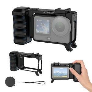 PULUZ DJI Osmo Action 6�Ή� Vlog�B�e�p�n���h�O���b�v �y�ʈ��� ��u����}���� �X�B��Vlog/���s/���C�u�z�M�p