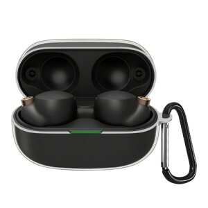 BUITFOU For Sony WF-1000XM4 �P�[�X �N���A �\�j�[ WF-1000XM4 �P�[�X TPU�� �����h�~ �L�Y�h�~ �ϏՌ� �h�o �y�� �����[�d�\ �J���r�i�t�� �����h�~-�N���A