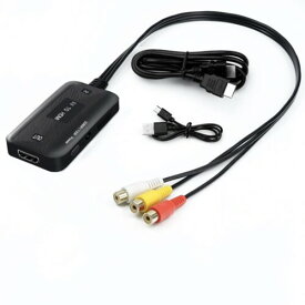 KKM-ラブショーAVメスtoHDMI4K変換コンバーター AV to HDMI コンポジット 4K/1080/720P切り替え 音声出力可 USB給電 3色(赤 白 黄)ビデオ/avケーブル hdmi ケーブル
