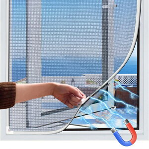 SereneSol 網戸キット マグネット 新型 ネット強化版 DIY 内窓 虫除け 小窓用 簡易網戸 花粉対策 ホコリ対策 取り付け 張り替え (灰色枠150cm×220cm)