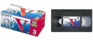 SONY �^��p VHS�r�f�I�J�Z�b�g�e�[�v �n�C�O���[�h 160�� 3�{ 3T160VHGL