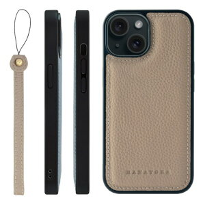 HANATORA for iPhone 15 �P�[�X MagSafe �Ή� �{�v �ϏՌ� �o���p�[�^ �X�}�z�P�[�X �X�}�z �X�g���b�v �t�� �V�������N���U�[ �M�t�g �}�O�Z�[�t�Ή� �O���[�W�� SMSGZ-15-Grege