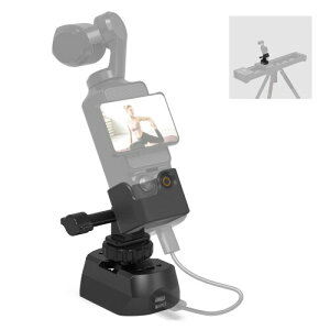IFOOTAGE Nano II Pocket 3 �A�_�v�^�[ 6 Pin ���d�݌v�ɂ�� Nano II �� OSMO Pocket 3 �̖��x�������A���Ή� �蓮�œ_�E�X�}�[�g�t�H���[�E����B�e�\ �A���~�j�E���� �y�� 90g 1/4 ���q���E3/8 ���q��