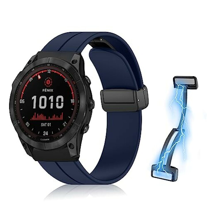 楽天市場】(RicYeel) 26mm QuickFit 磁気付き バンド Garmin Fenix 7X  