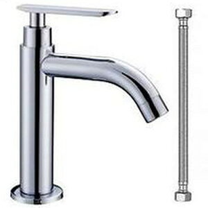 Life System(ライフシステム) 洗面用 シングルレバー 単水栓 手洗いボウル用 洗面台 水栓蛇口 水道 ST81 (水栓+取り付けホース)