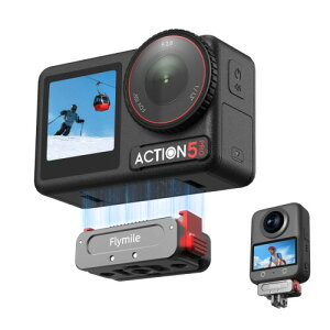 Action 5 Pro �p ���C���N�C�b�N�����[�X�A�_�v�^�[ �A���~�����g���x�[�X 1/4�l�W���t�� GoPro�݊��A�_�v�^�[ DJI Osmo 360 / Action 4 / Action 3 �Ή� �A�N�Z�T���[ �y�� ��� �ȒP����