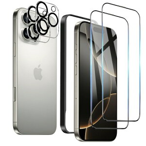 DXFAU �K���X�t�B���� �����ߗ� iPhone16promax �p �����K���X�t�B����2���{�����Y�t�B����2�� �d�x10H �S�ʕی� �K�C�h�g�t��